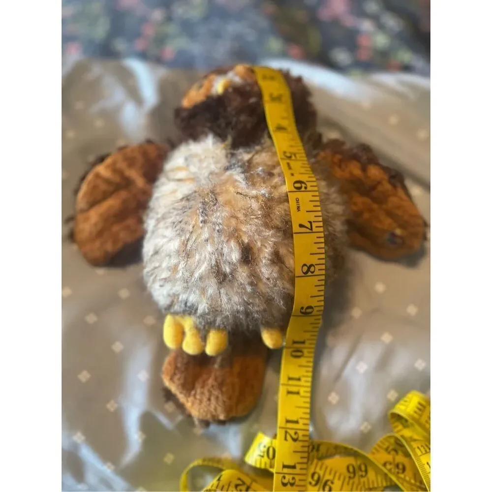 Ganz Kids Brown Polyester Webkinz Barred Fluffy Owl Plush Toy